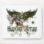 Fairy - Pretty Green Fairy with Celtic Cross Mouse Pads