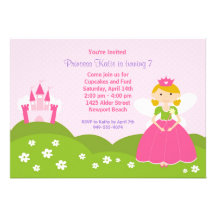 Fairy Princess Birthday Party Invitation