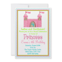 Fairy Princess Castle Birthday Invitations