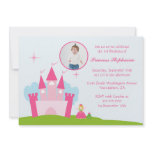 Fairy princess castle birthday party invitation