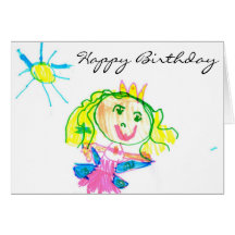 Fairy Princess Happy Birthday Card
