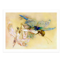 Fairy Princess Is Dressed By Pixies Post Cards