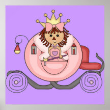 Fairy Princess Poster mural 35 x35 carriage
