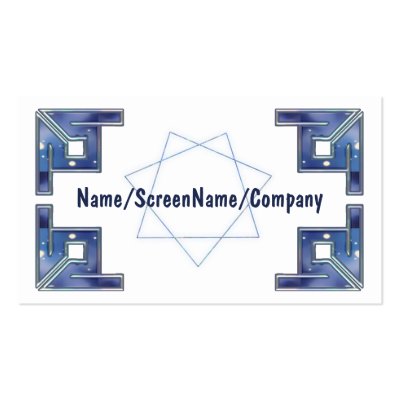 Fairy Star Septagram Introduction/ Business Card Template by Rockangel2