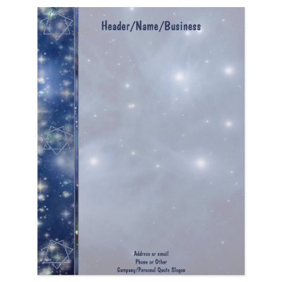 Fairy Star Septagram Custom Letterhead by Rockangel2