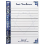Fairy Star Septagram Lined Letterhead Template
