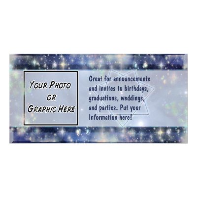 Fairy Star Septagram Customized Photo Card by Rockangel2