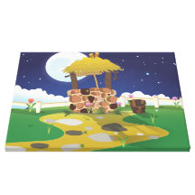 Fairy Tail Well and Bucket Gallery Wrap Canvas