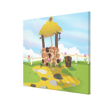 Fairy Tail Well and Bucket Stretched Canvas Prints