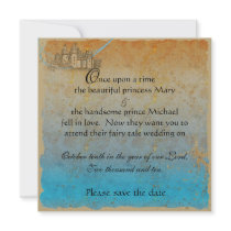 Fairy Tale Castle Save the Date Card