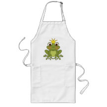 Fairy Tale Frog Prince with Crown Aprons