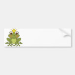 Fairy Tale Frog Prince with Crown Bumper Stickers