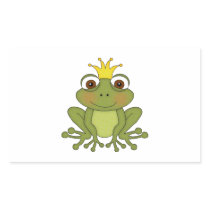 Fairy Tale Frog Prince with Crown Sticker
