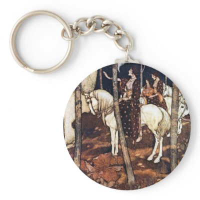 Fairy Tale Maidens Key Chain by CollageMontage