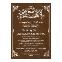 Fairy Tale Storybook Wedding Programs Personalized Invitations