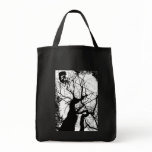 FAIRY WEBBY TREE B&W TOTE BAGS