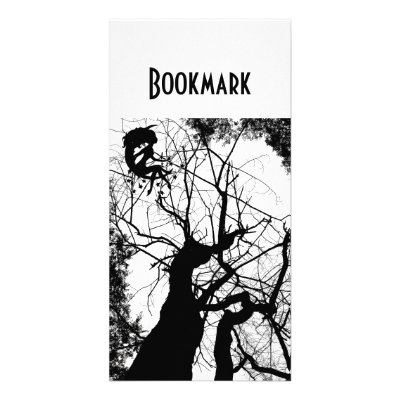FAIRY WEBBY TREE B&W BOOKMARK PHOTO CARD by VoXeeD