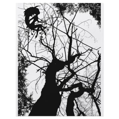 FAIRY WEBBY TREE B&W FLYERS by VoXeeD