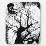 FAIRY WEBBY TREE B&W MOUSE PAD