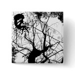 FAIRY WEBBY TREE BUBBLES B&W PINBACK BUTTONS