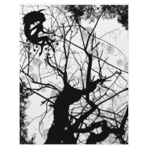 FAIRY WEBBY TREE BUBBLES B&W FLYER DESIGN