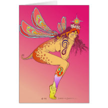 Fairy with Castles in Her Hair Card