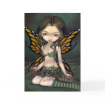 "Fairy with Dried Flowers" Greeting Card