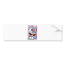 Fairy with Moon Window Bumper Stickers