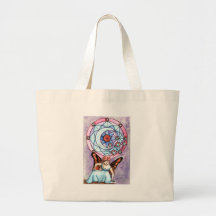 Fairy with Moon Window Canvas Bag