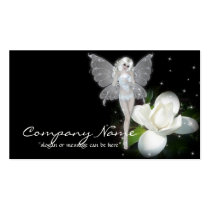 Fairy with White Flower Fantasy Business Card