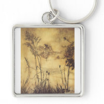 Fairy's Tightrope by Arthur Rackham Keychain
