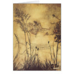 Fairy's Tightrope by Arthur Rackham, Vintage Art Cards