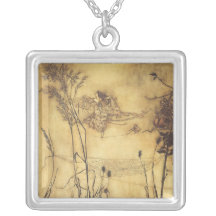 Fairy's Tightrope by Arthur Rackham, Vintage Art Personalized Necklace