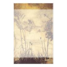 Fairy's Tightrope by Arthur Rackham, Vintage Art Customized Stationery