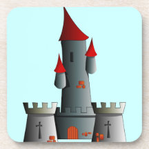 Fairytale Castle Drink Coasters
