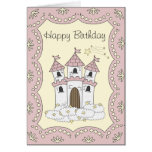 Fairytale Castle Princess Birthday Card