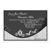 Fairytale Cinderella Theme Wedding Invite