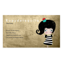 Fairytale dessert doll hope dream scary love cards business card