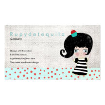 Fairytale dessert doll hope dream scary love cards business cards