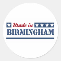 Fait à Birmingham Autocollants