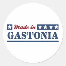 Fait à Gastonia Autocollants