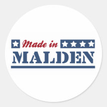 Fait à Malden Autocollants