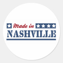 Fait à Nashville Adhésif Rond