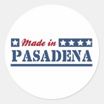 Fait à Pasadena Adhésifs Ronds