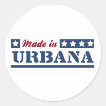 Fait à Urbana Autocollant