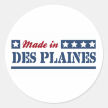 Fait dans Des Plaines Adhésifs