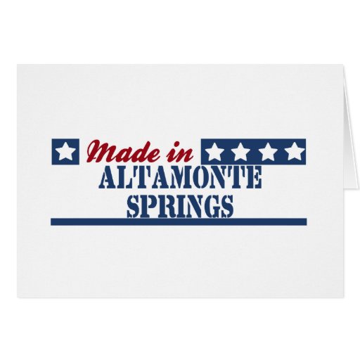 Fait dans des T-shirts d'Altamonte Springs. Concep Cartes