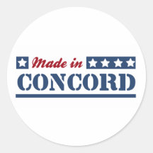 Fait dans l'accord autocollant rond