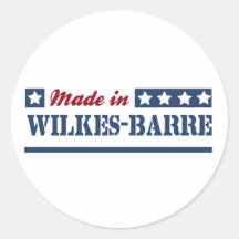 Fait dans le Wilkes-Barre Autocollant Rond