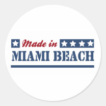 Fait dans Miami Beach Adhésifs